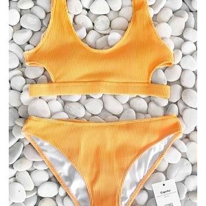 Yellow Cutout Bikini